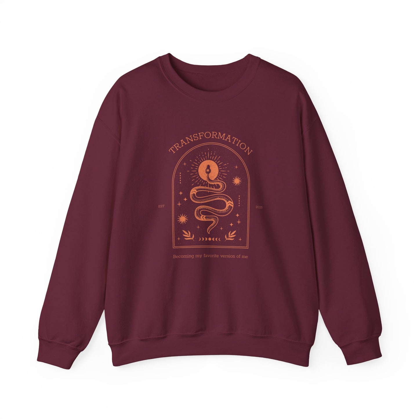 "Becoming my Favorite version of me" Cute Transformation Self Growth Sweatshirt