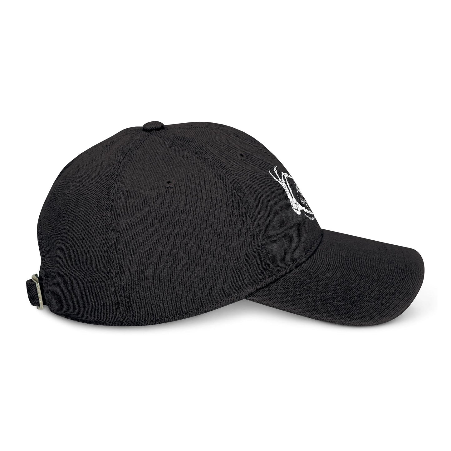Denim Hat - Nature Skeleton Design