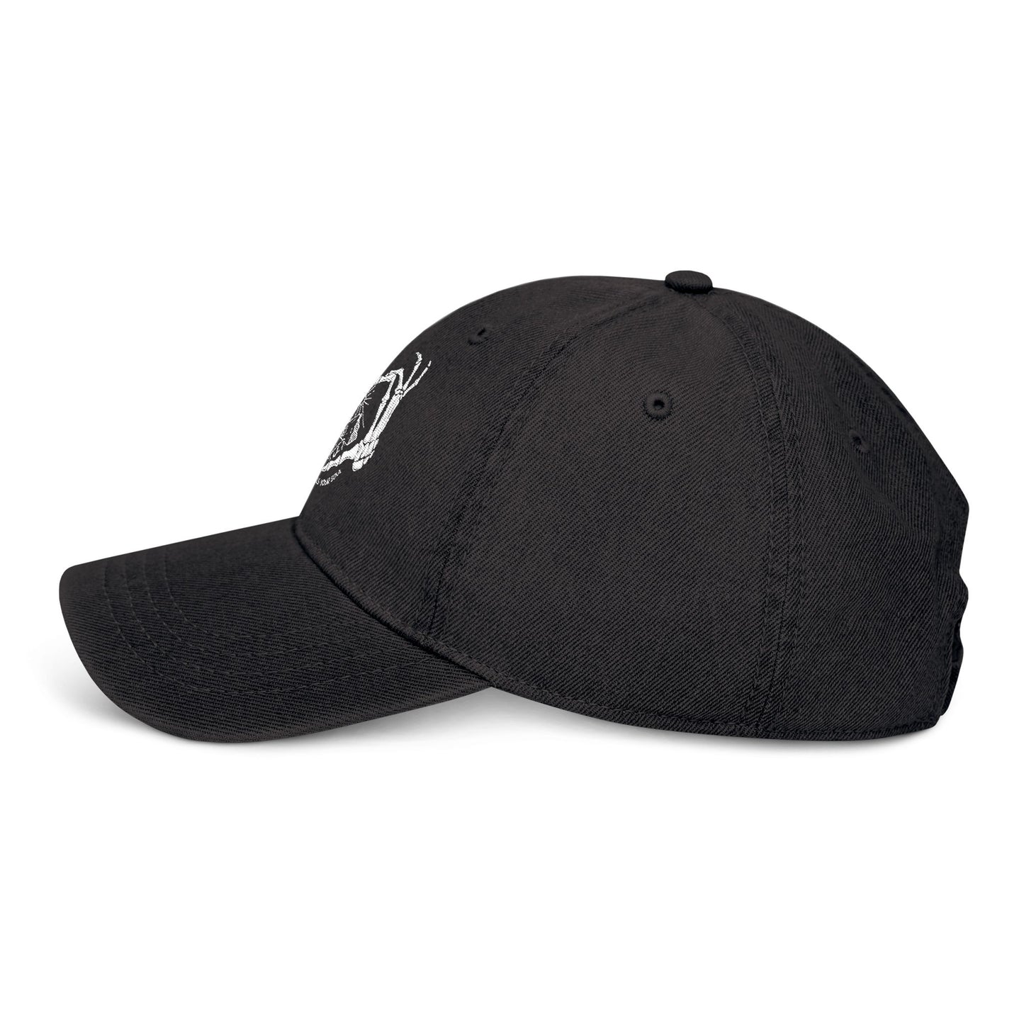 Denim Hat - Nature Skeleton Design