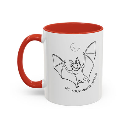 Mug Let Your Wings Unfold Bat