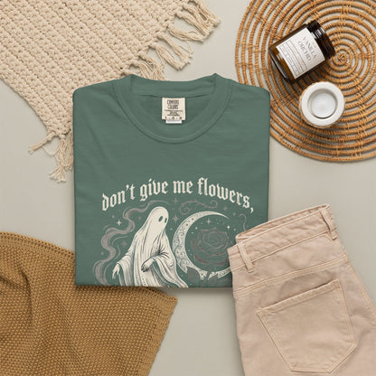 Don't Give Me Flowers Ghost Stories T-Shirt
