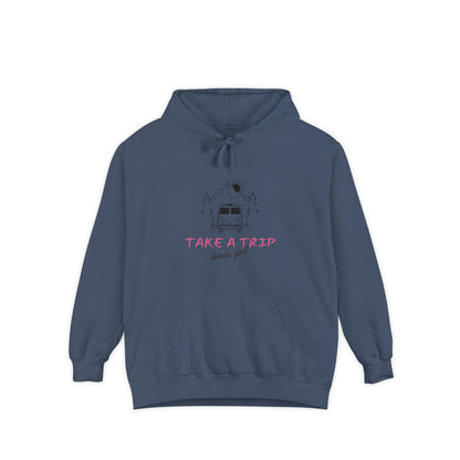 Take a Trip Hoodie — Vintage Road Trip Van Graphic Hoodie