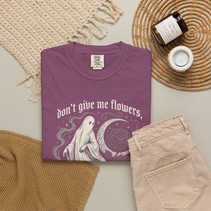 Don't Give Me Flowers Ghost Stories T-Shirt
