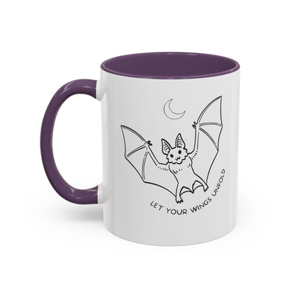 Mug Let Your Wings Unfold Bat