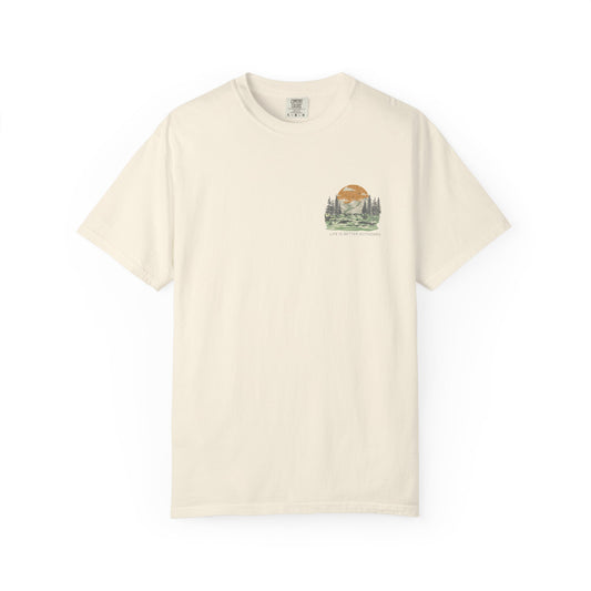 Life Is Better Outdoors T-Shirt — Hiking, Camping & Vanlife Adventure Tee