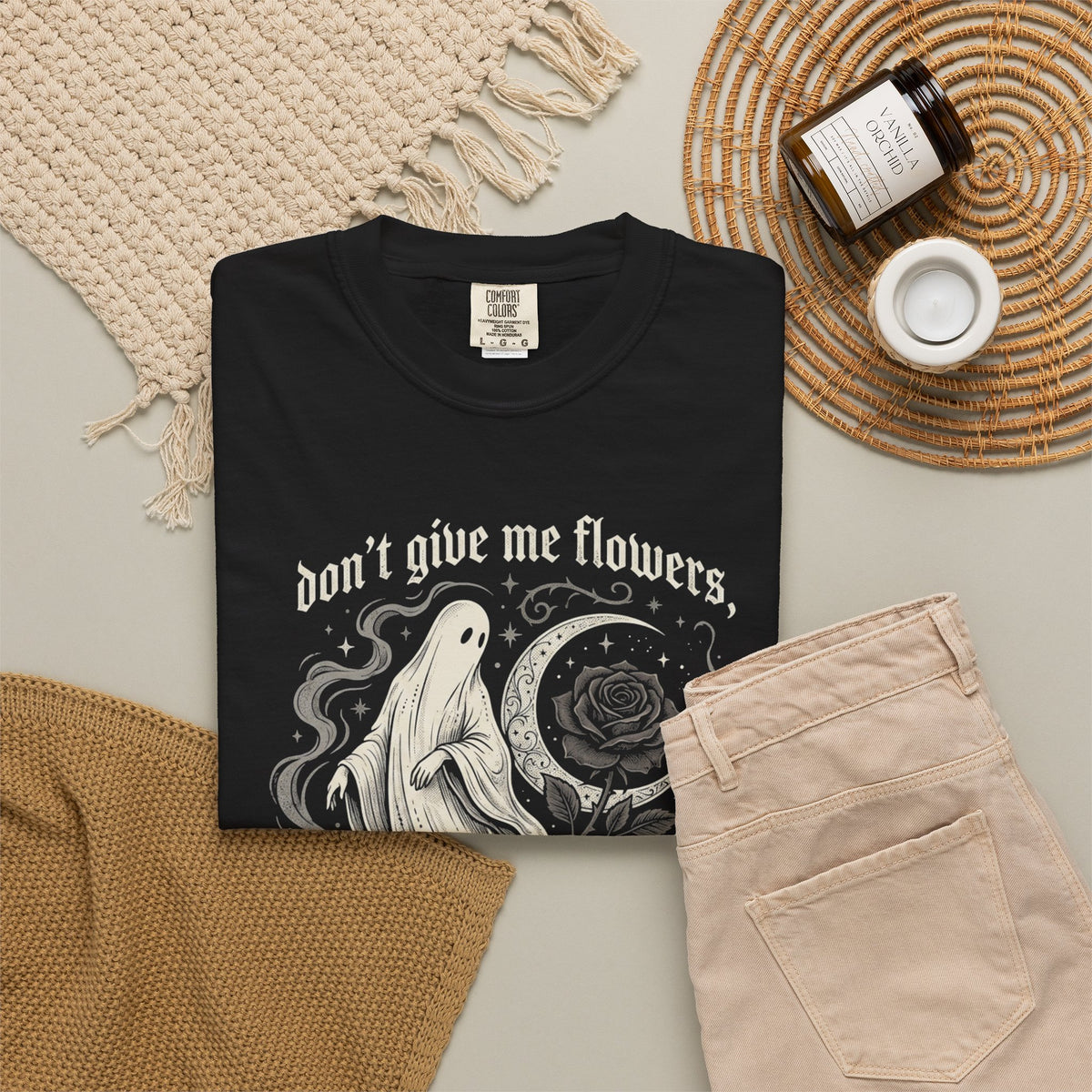 Don't Give Me Flowers Ghost Stories T-Shirt