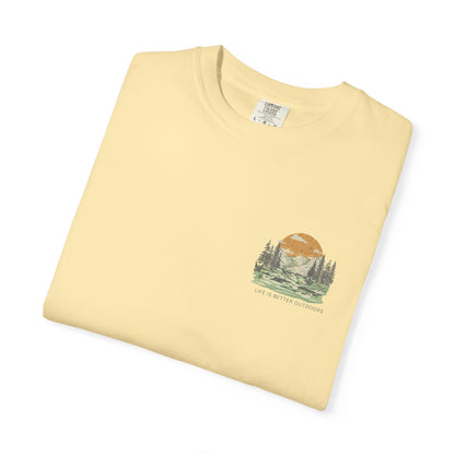 Life Is Better Outdoors T-Shirt — Hiking, Camping & Vanlife Adventure Tee