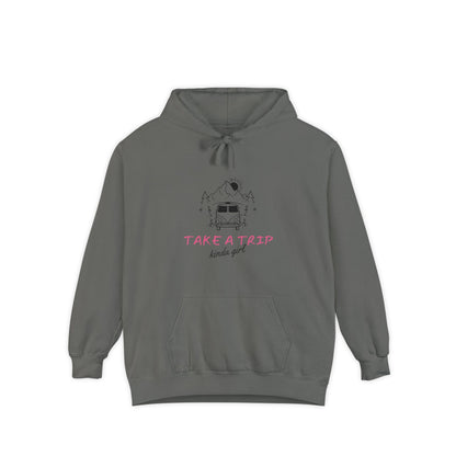 Take a Trip Hoodie — Vintage Road Trip Van Graphic Hoodie