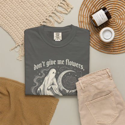 Don't Give Me Flowers Ghost Stories T-Shirt