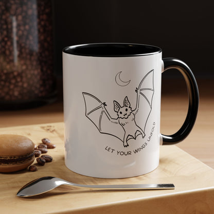 Mug Let Your Wings Unfold Bat