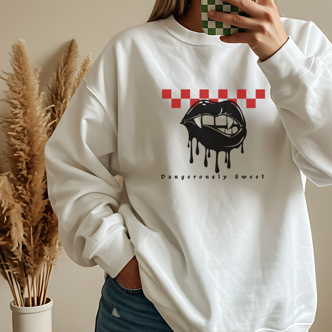 "Dangerously Sweet" Vampire Sweatshirt Vampire Kiss